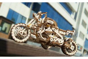 Механическая модель «Мотоцикл Scrambler UGR-10 с коляской»