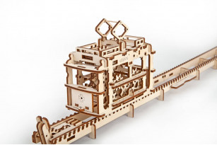 Механическая модель пазл «Трамвайчик»